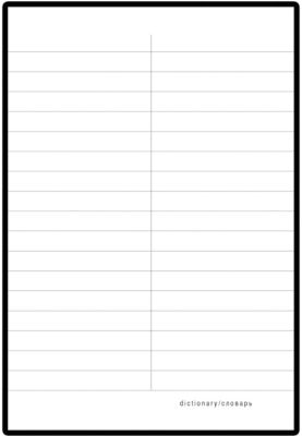 Тетрадь А6 для записи словарных слов "Platinum", 48 листов, цвет в ассортименте