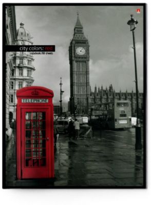 Тетрадь А4 «Город и цвет», 80 листов, клетка, рисунок