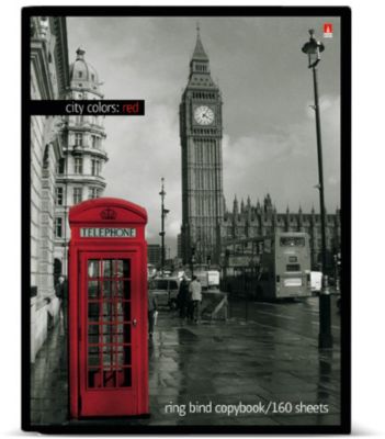 Тетрадь на кольцах со сменным блоком "Города и цвет"