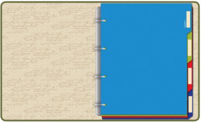 Тетрадь на кольцах со сменным блоком 