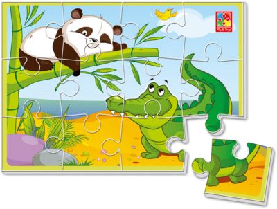 Мягкие пазлы А5 "Щекотун"