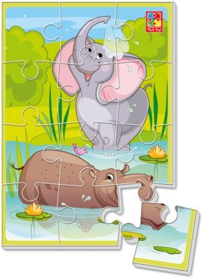 Мягкие пазлы А5 "Банный день"