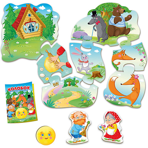 Пазл-игра путешествие по сказке "Колобок" от Vladi Toys