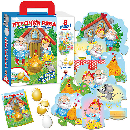Пазл-игра путешествие по сказке "Курочка Ряба" от Vladi Toys