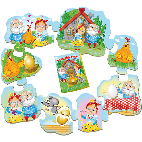 Пазл-игра путешествие по сказке "Курочка Ряба" от Vladi Toys
