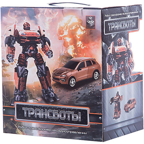 Радиоуправляемый робот-трансформер 1Toy "Трансботы" Машина, оранжевый от 1Toy