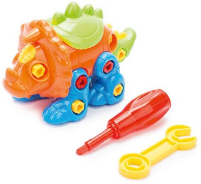 Конструктор ABtoys "Динозавр", оранжево-зеленый