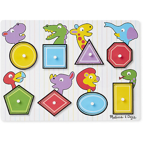 Рамка-вкладыш Melissa & Doug "Формы", Мои первые пазлы от Melissa & Doug
