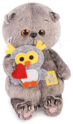 Мягкая игрушка Budi Basa Кот Басик Baby с совенком, 20 см
