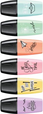 Leuchtmarker BOSS MINI Pastellove, 6 Farben 2