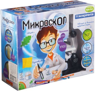 Французские опыты Науки с Буки (15экспериментов) Микроскоп Bondibon