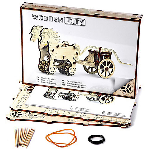 Сборная модель Колесница Да Винчи Wooden City от Wooden City