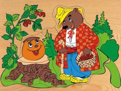 Рамка-пазл"Колобок и медведь" Чудо-Дерево