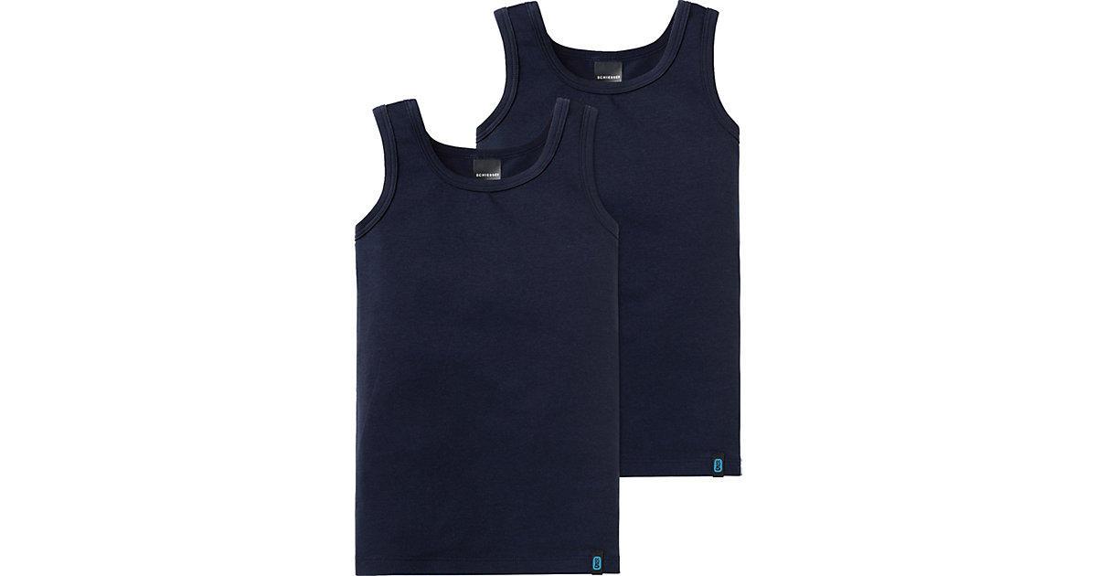 Schiesser · Unterhemden Doppelpack Gr. 128 Jungen Kinder Schiesser · Unterhemden Doppelpack Gr. 128 Jungen Kinder