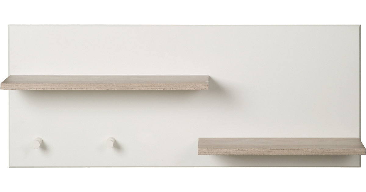 Wandgarderobe FELICIA, weiß/Luna Elm Wandgarderobe FELICIA, weiß/Luna Elm
