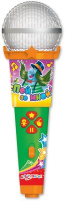 Микрофон Азбукварик "Пой со мной" Песенки веселых мультяшек