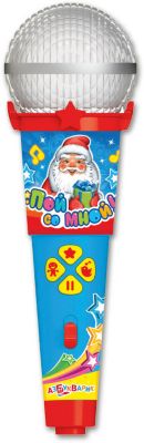 Микрофон Азбукварик "Пой со мной" Новогодние песенки