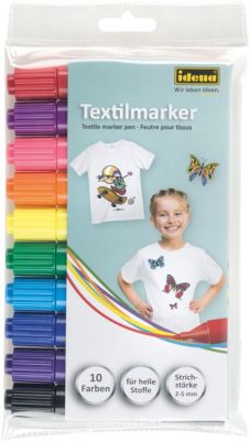 Textilmarker, 10er Set