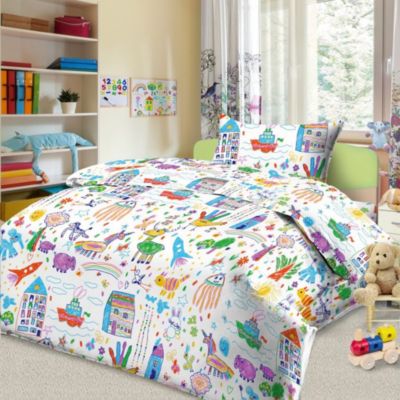 Детское постельное белье 3 предмета Letto, простыня на резинке, BGR-38