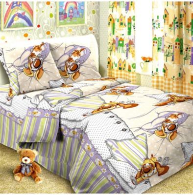 Детское постельное белье 1,5 сп Letto Собаки спят