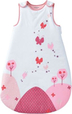 Schlafsack Schmetterlinge, Jersey, rosa Gr. 105