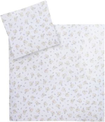 Kinderbettw�sche B�rchen blau, Jersey, 80 x 80 cm