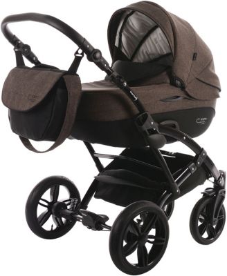 Kombi Kinderwagen Voletto Carryo, schwarz-braun