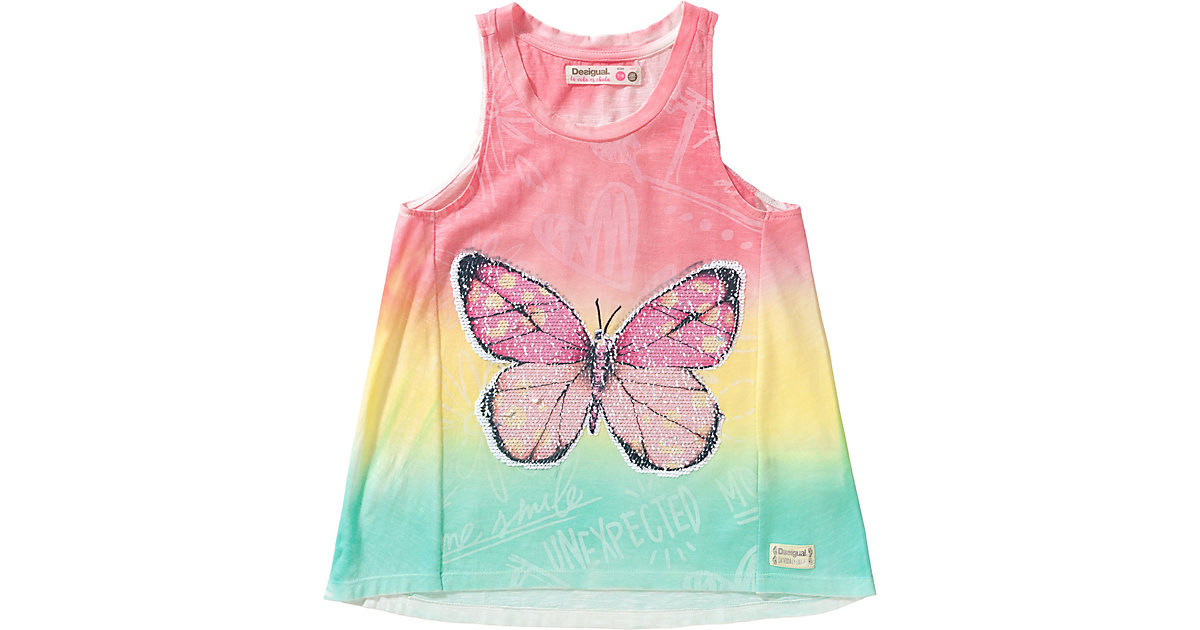 Desigual · Top mit Wendepailletten , Schmetterling Gr. 98/104 Mädchen Kleinkinder Desigual · Top mit Wendepailletten , Schmetterling Gr. 98/104 Mädchen Kleinkinder