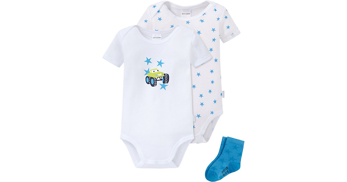 Schiesser · Baby Set Bodys + Socken Gr. 86 Jungen Kleinkinder Schiesser · Baby Set Bodys + Socken Gr. 86 Jungen Kleinkinder
