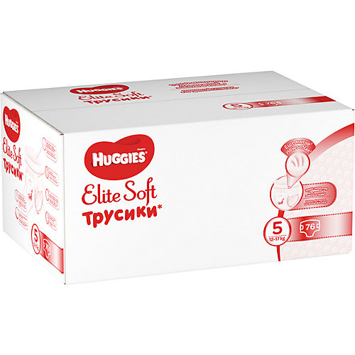 Трусики-подгузники Huggies Elite Soft 5, 12-17 кг, 76 шт. от HUGGIES