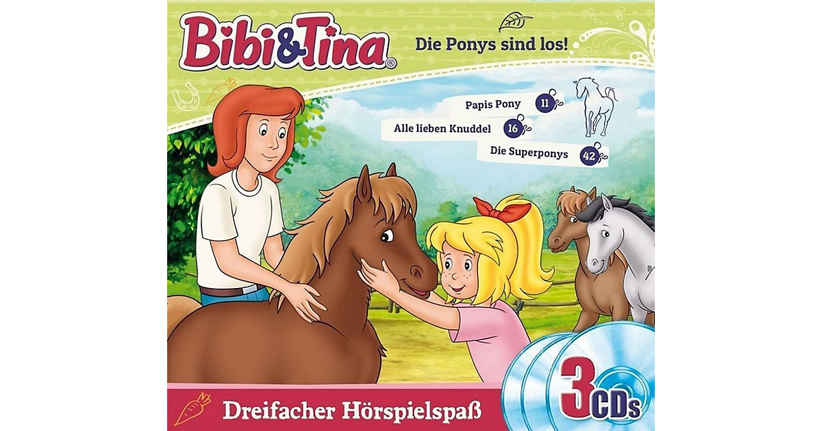 CD Bibi und Tina - Die Ponys sind los (3 CDs) Hörbuch