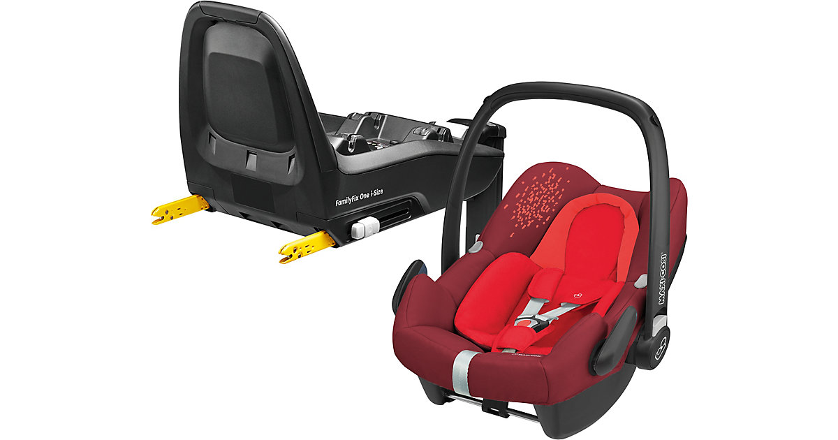 Maxi-Cosi · Babyschale Rock, Vivid Red, inkl. Basis FamilyFix One i-Size Gr. 0-13 kg Maxi-Cosi · Babyschale Rock, Vivid Red, inkl. Basis FamilyFix One i-Size Gr. 0-13 kg