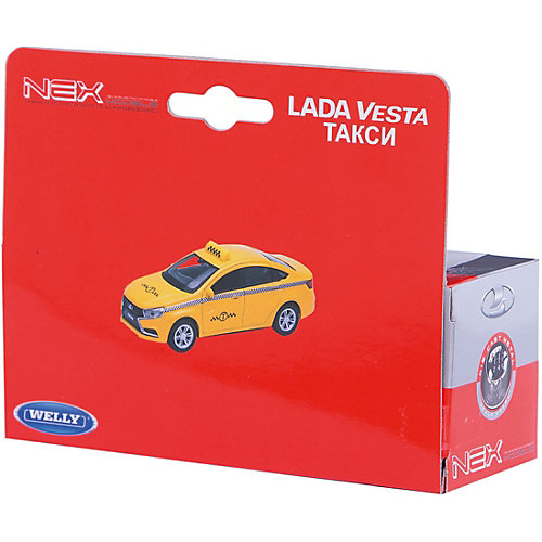 Машинка Welly Lada Vesta Такси, 1:34-39 от Welly