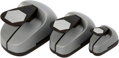 Stanzer-Set, Gre 25+49+75 mm, max 240 g, Hexagon, 3 Stck sortiert