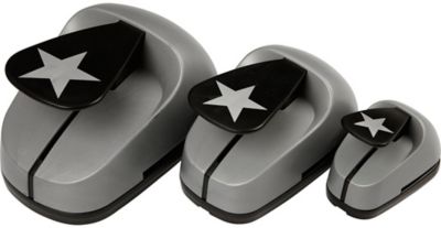 Motivstanzer-Set, Gre 25+49+75 mm, max 240 g, Stern, 3 Stck
