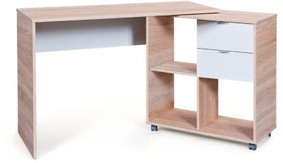 Schreibtisch Finu, natur/wei� lackiert holzfarben