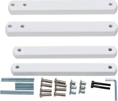 Zusatzklemmen Treppenschutzgitter, Buche massiv, wei� lackiert Kinder