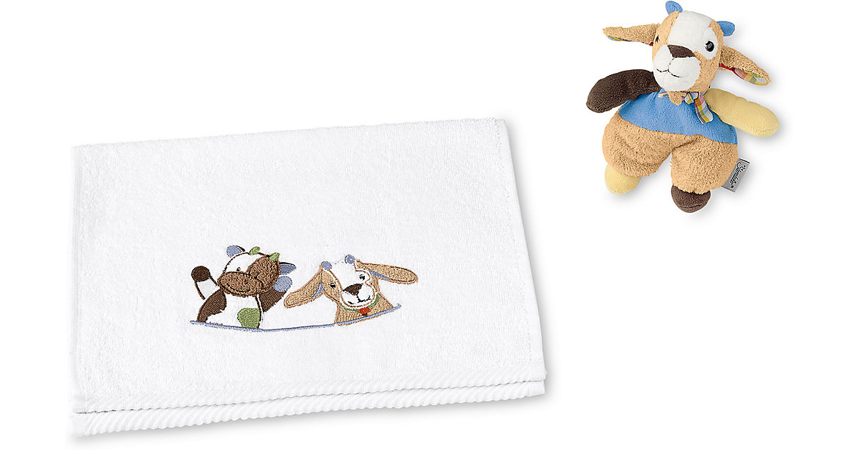 Sterntaler · Geschenk-Set Wieslinge Zottel, 2-tlg., weiß Sterntaler · Geschenk-Set Wieslinge Zottel, 2-tlg., weiß