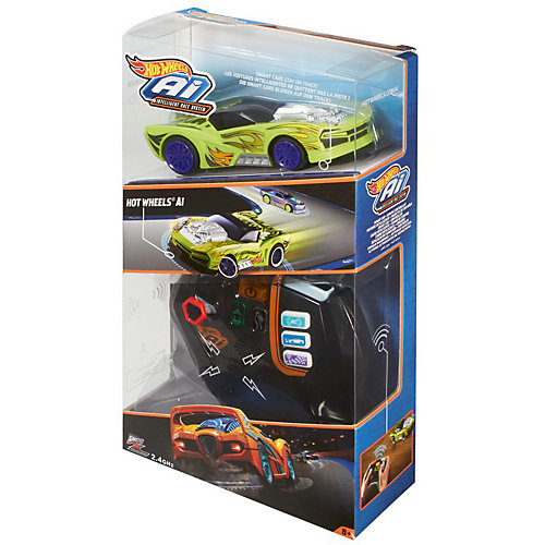 Радиоуправляемая машинка Hot Wheels "Умная трасса", зеленая от Mattel