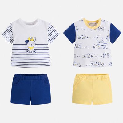 Комплект:2 футболки и 2 шорт Mayoral для мальчика