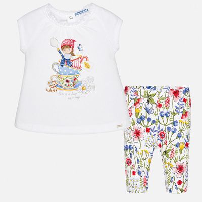 Комплект:леггинсы,футболка Mayoral для девочки