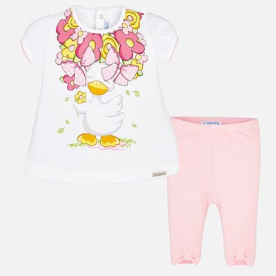 Комплект: Футболка,леггинсы Mayoral для девочки