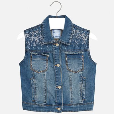Джинсовый жилет Mayoral для девочки