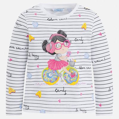 Футболка с длинным рукавом Mayoral для девочки