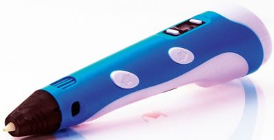 3D ручка Spider Pen "Plus" с ЖК дисплеем, голубая