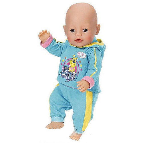 Одежда для куклы Zapf Creation "Baby Born" Спортивный костюм, голубой от Zapf Creation