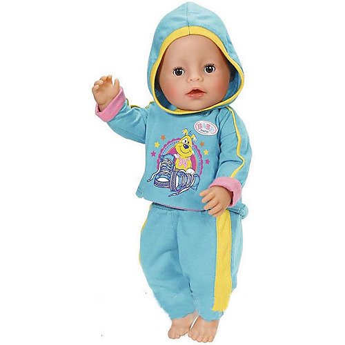 Одежда для куклы Zapf Creation "Baby Born" Спортивный костюм, голубой от Zapf Creation