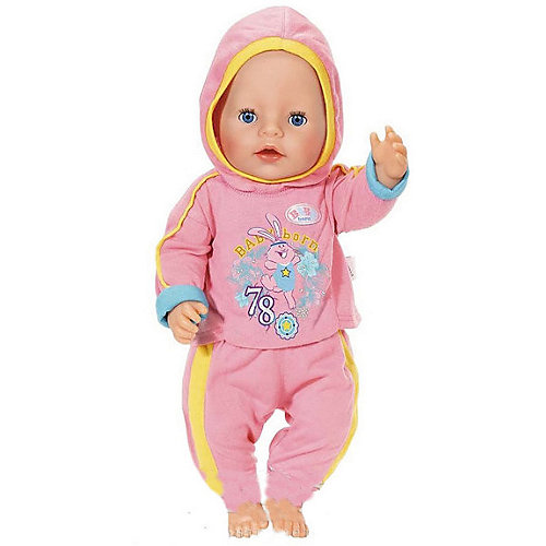 Одежда для куклы Zapf Creation "Baby Born" Спортивный костюм, розовый от Zapf Creation