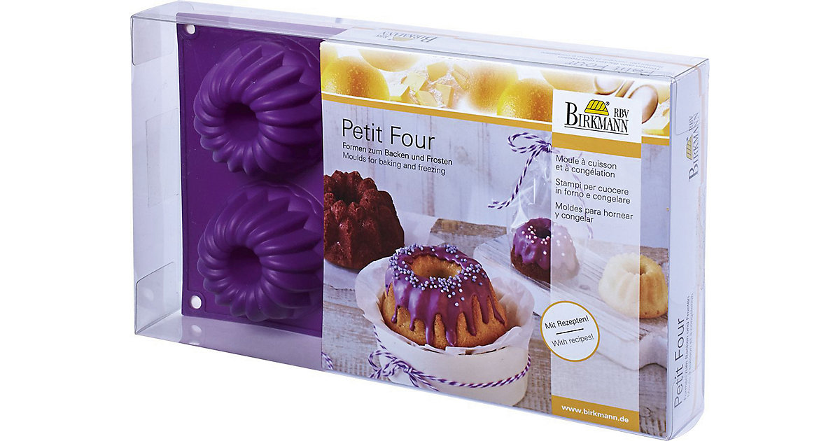 Silikon Backform ´´Petit Four Mini-Gugelhupf-Form´´ 6-fach Silikon Backform ´´Petit Four Mini-Gugelhupf-Form´´ 6-fach