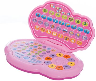 Развивающий ноутбук Altacto Первые открытия, розовый